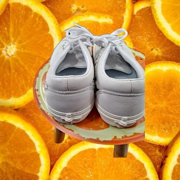 Vans Bold Ni White with Leopard‎ Print Size Men 6.5 Woman 8 - Picture 3 of 6